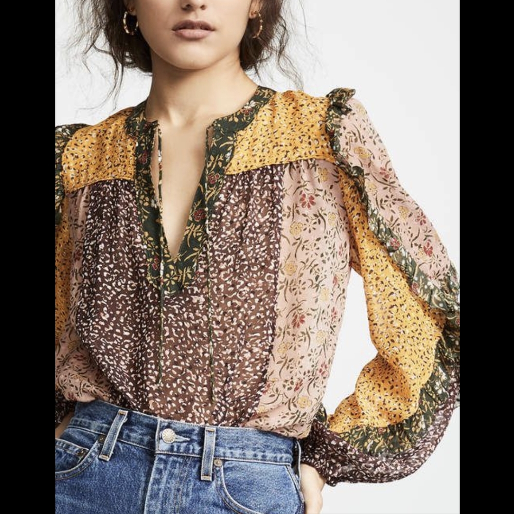 Ulla Johnson silk blend Norma top